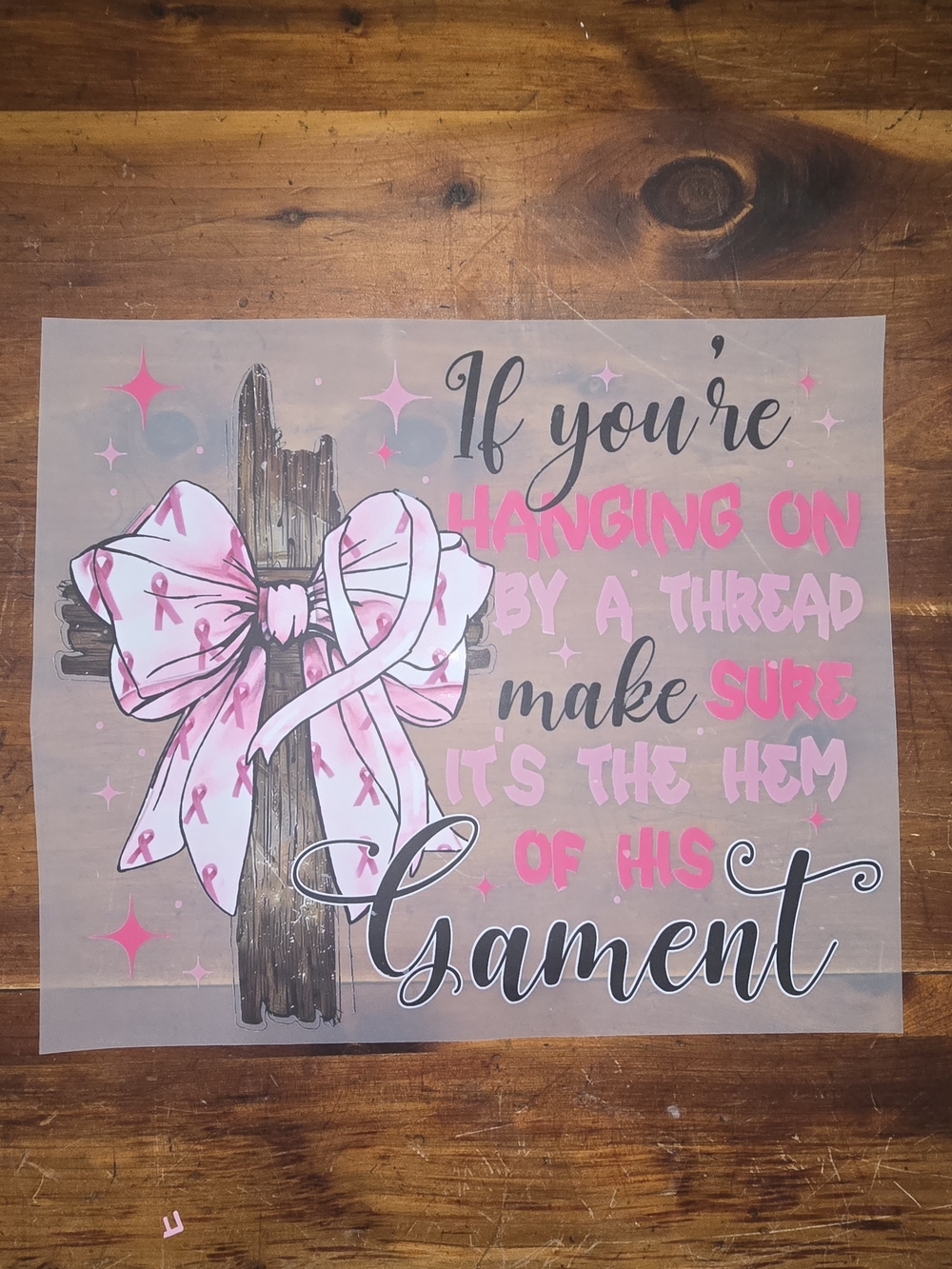 Breast cancer awareness heat transfer vinyls